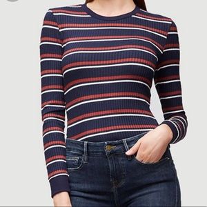 FRAME striped knit top; size medium
